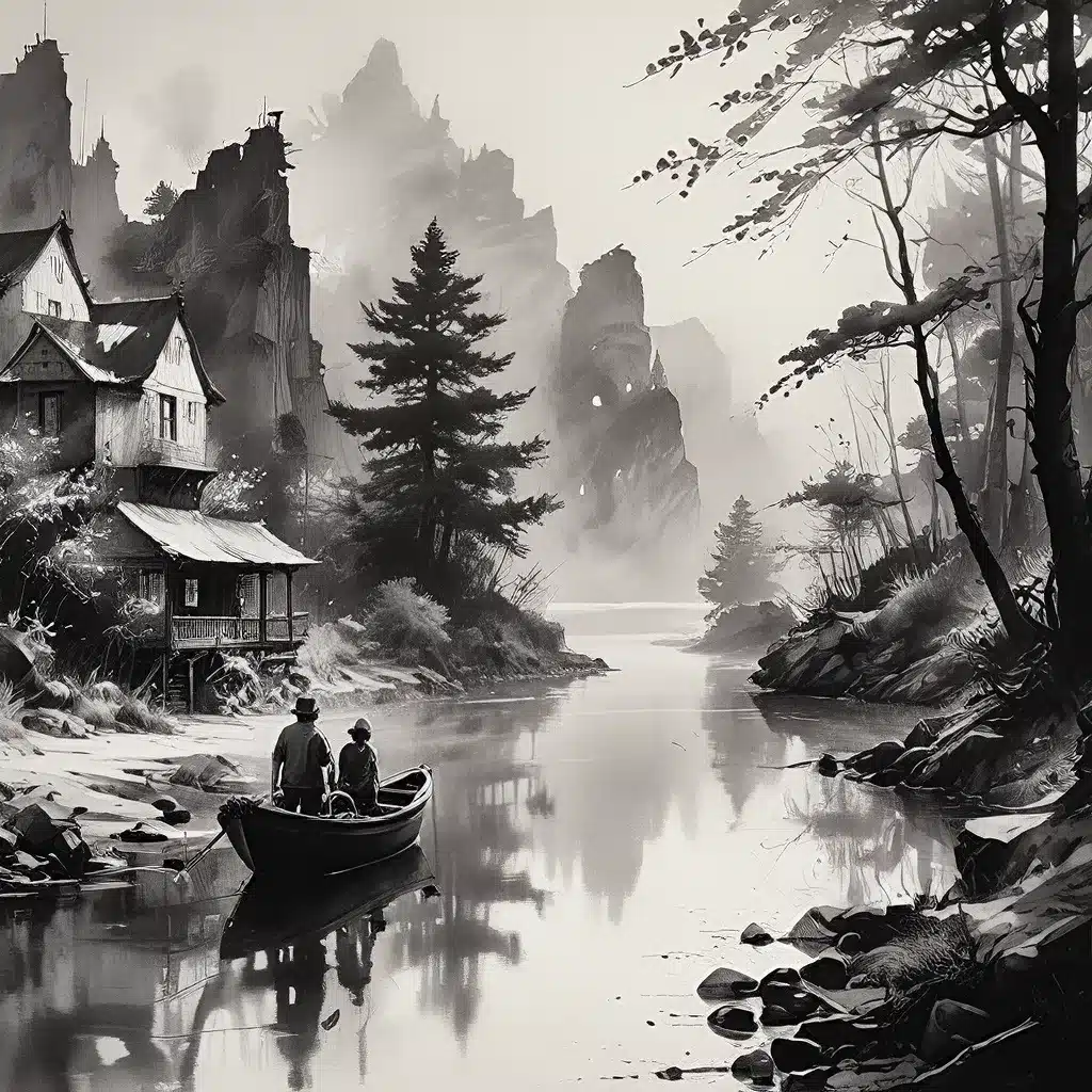 Ink Wash Wonders: Capturing the Essence of Monochrome Art