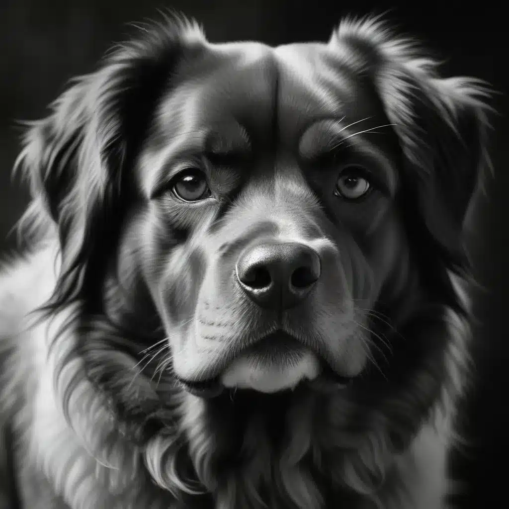 Charcoal Expressions Unleashing Dramatic Artistry in Pet Portraits