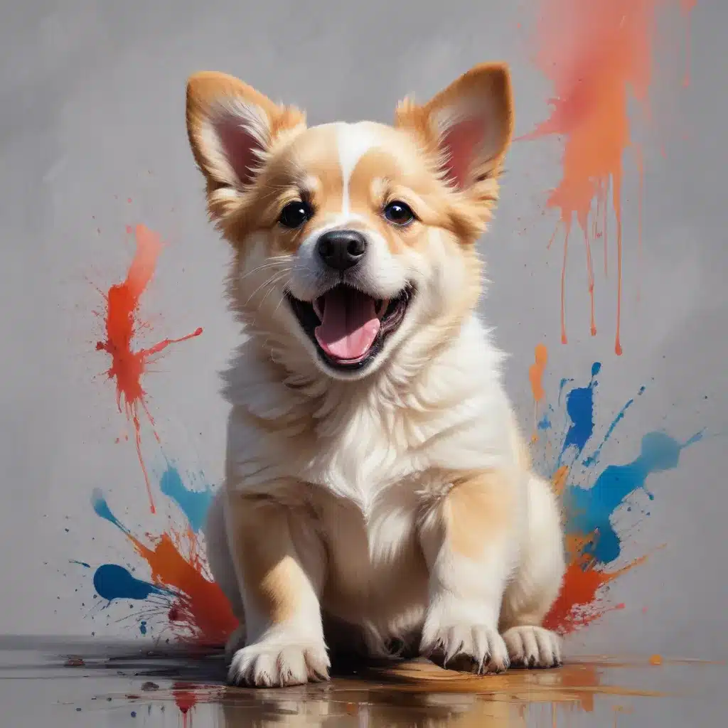 Painting Playful Pups Evoking Canine Exuberance through Technique