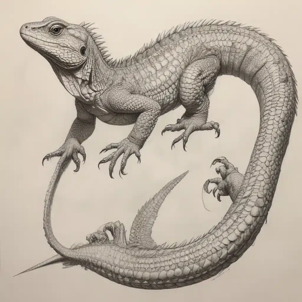 Scales and Tails Sketching Techniques for Reptilian Companions