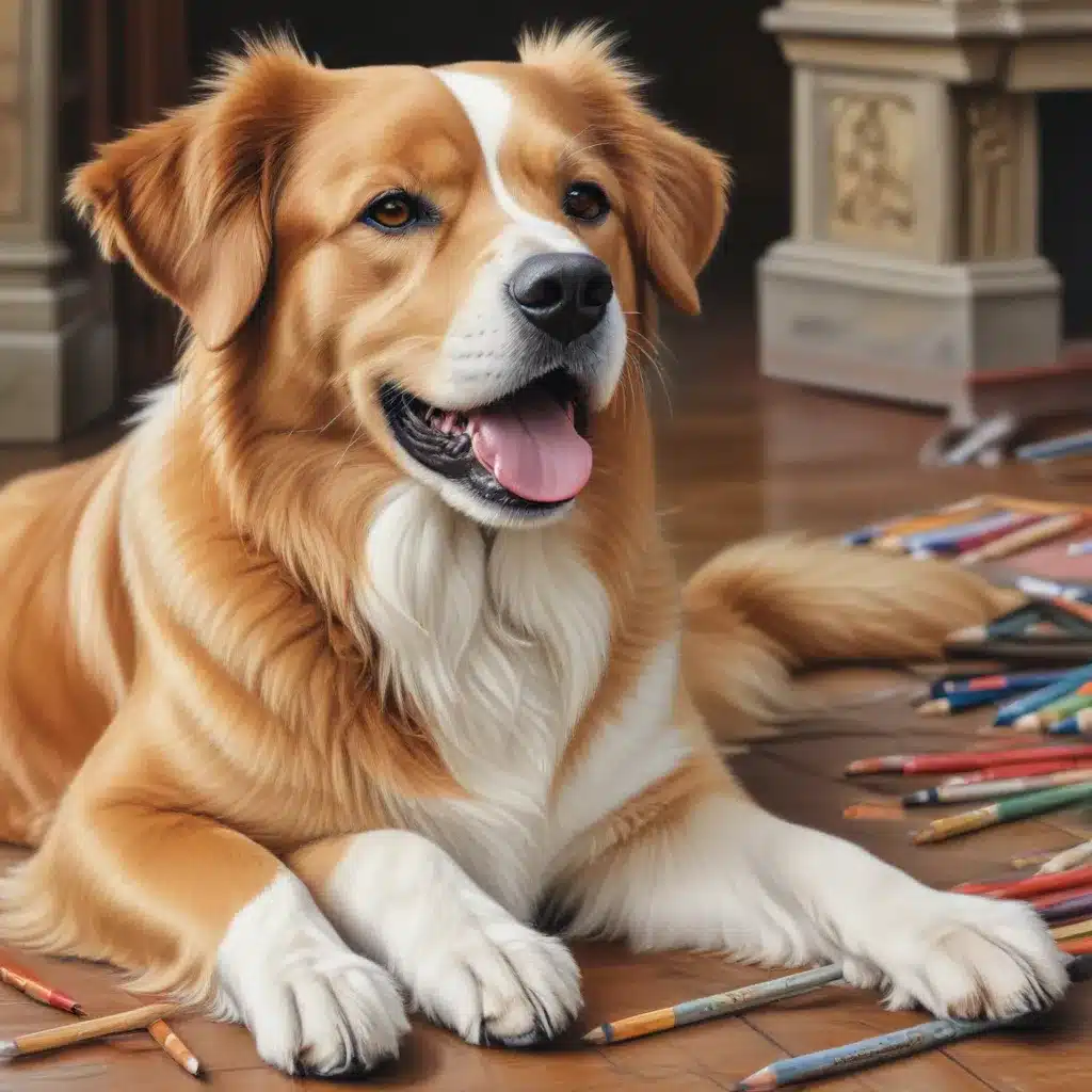Tails of Triumph Capturing the Essence of Canine Companions in Colored Pencils