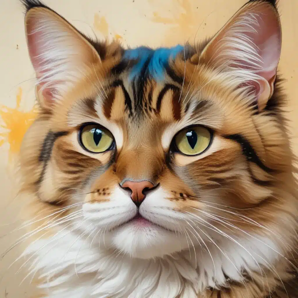 Feline Finesse: Capturing the Essence of Cats Through Vibrant and Expressive Brushwork