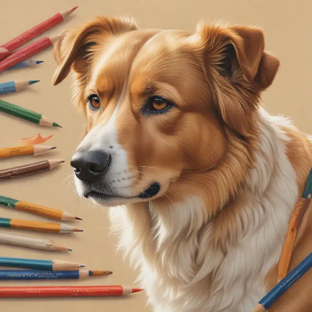 Tails of Triumph: Canine Companions in Colored Pencils