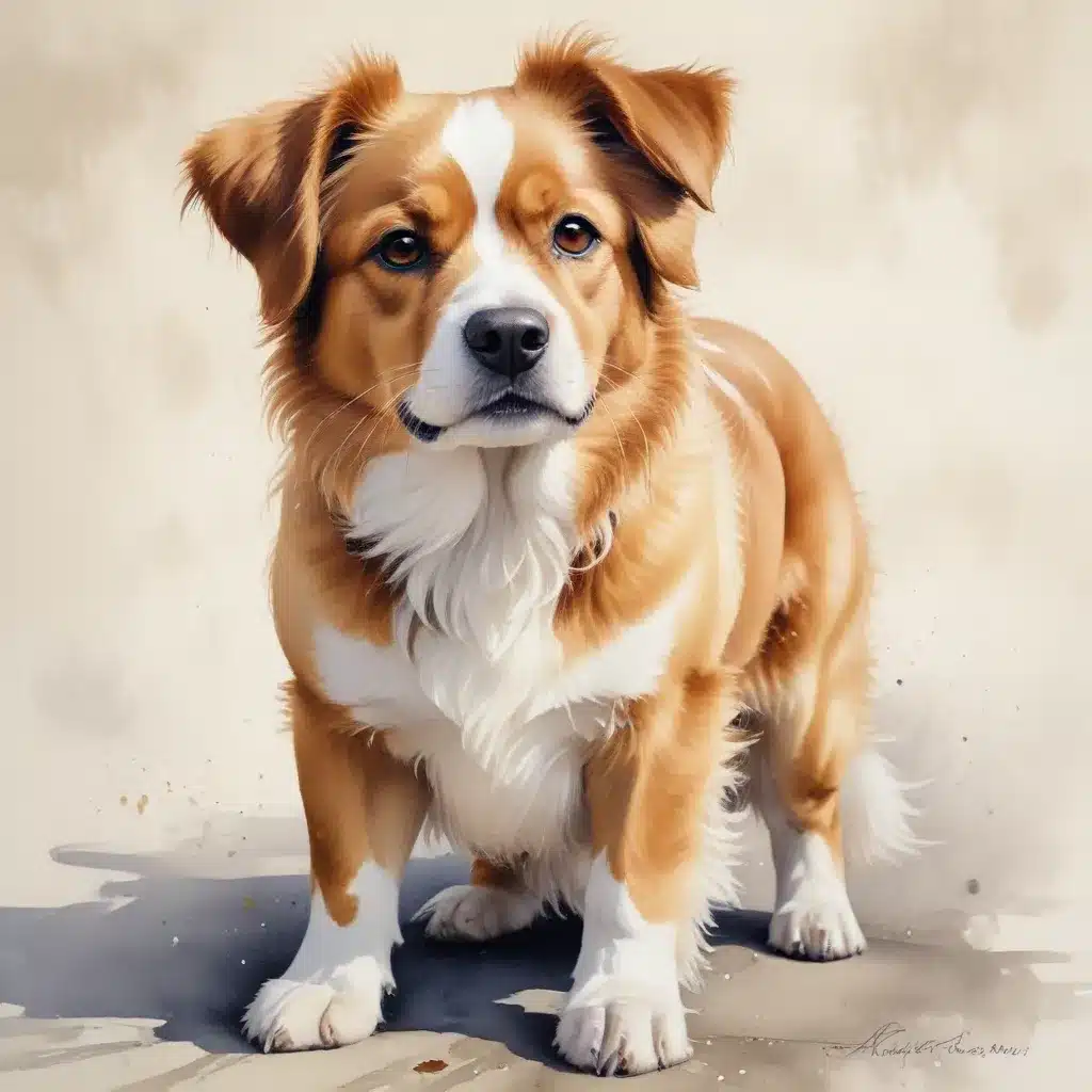Brush Strokes Wagging Tails: Captivating Canine Paintings in Watercolor