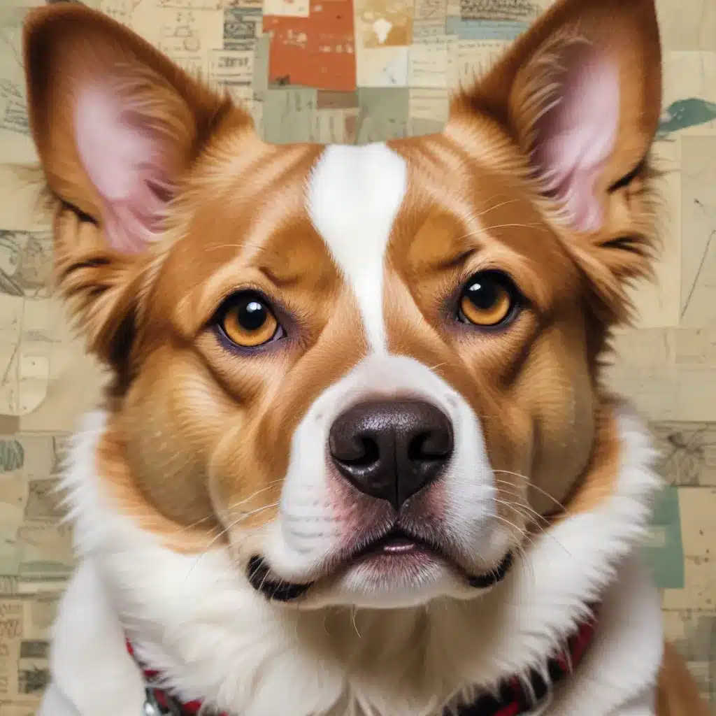 Collage Creativity: Crafting Captivating Mixed-Media Pet Portrait Masterpieces