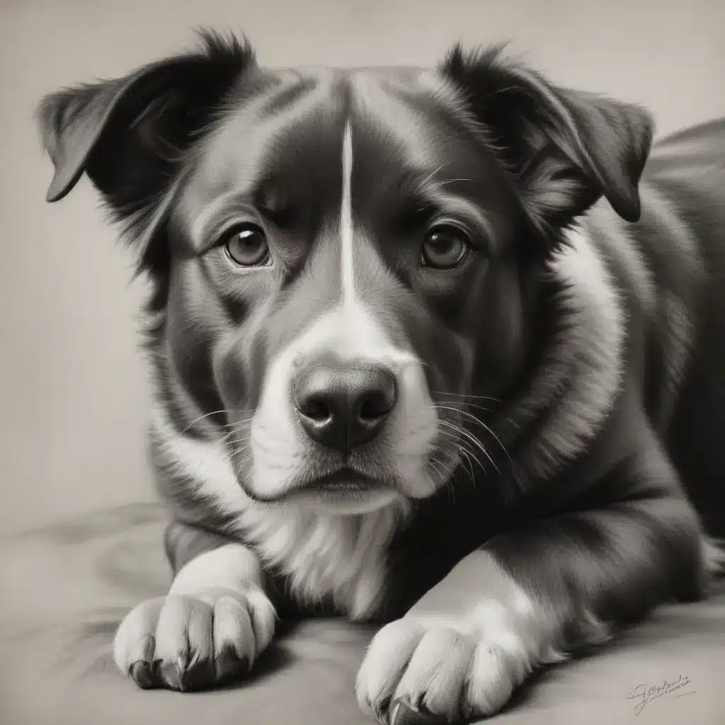 Paws and Poses: Charcoal Drawings of Beloved Companions