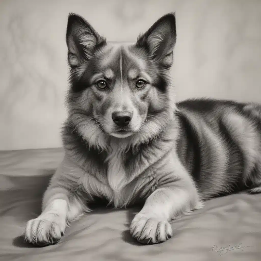 Paws and Poses: Charcoal Drawings of Companions