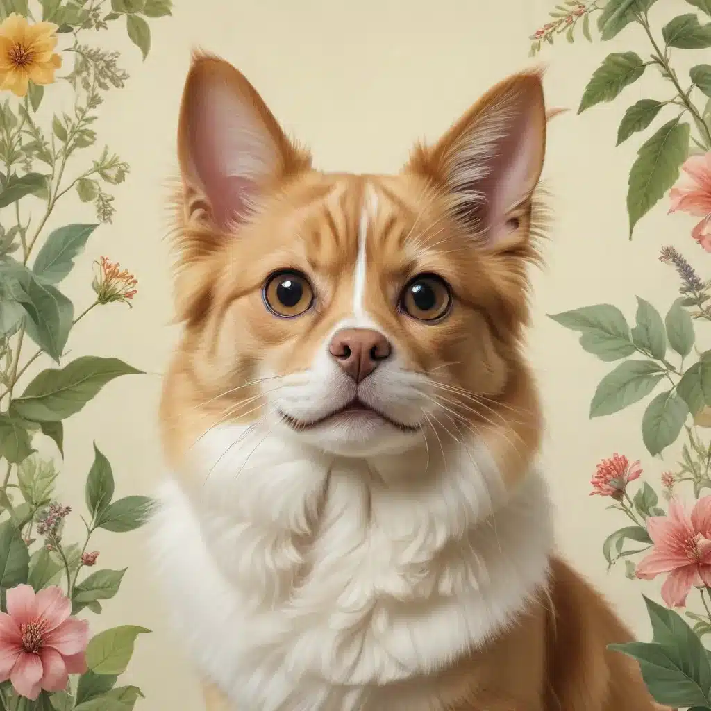 Botanical Enchantment: Capturing the Beauty of Nature through the Art of Drawing for Captivating Pet Portraits
