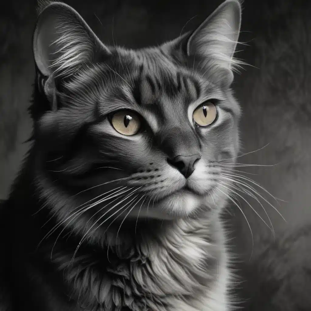 Charcoal Charms: Captivating Feline Drawings through Expressive Mastery