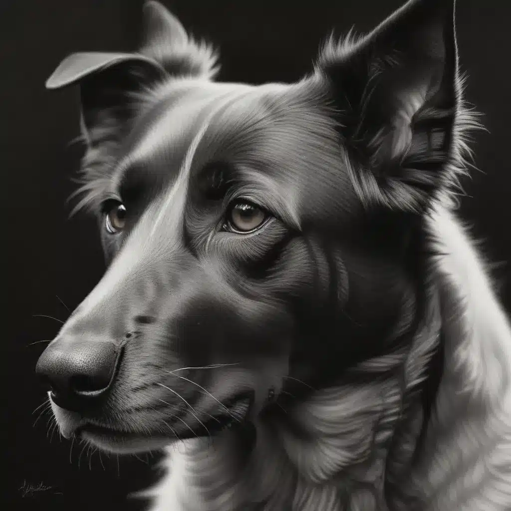 Mastering Charcoal: Captivating Canine Drawings through Expressive Methods