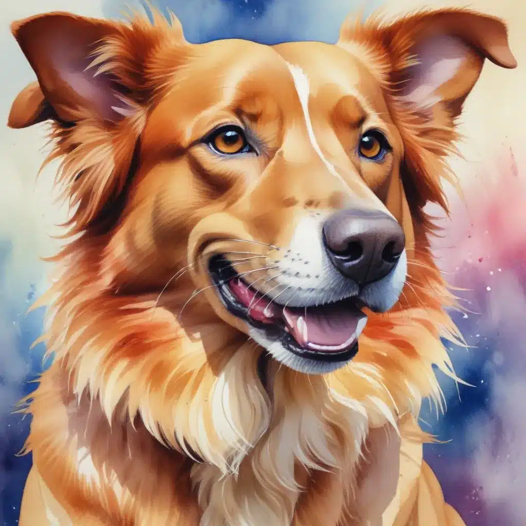 Watercolor Wonders: Bringing Vibrant Movement to Canine Paintings