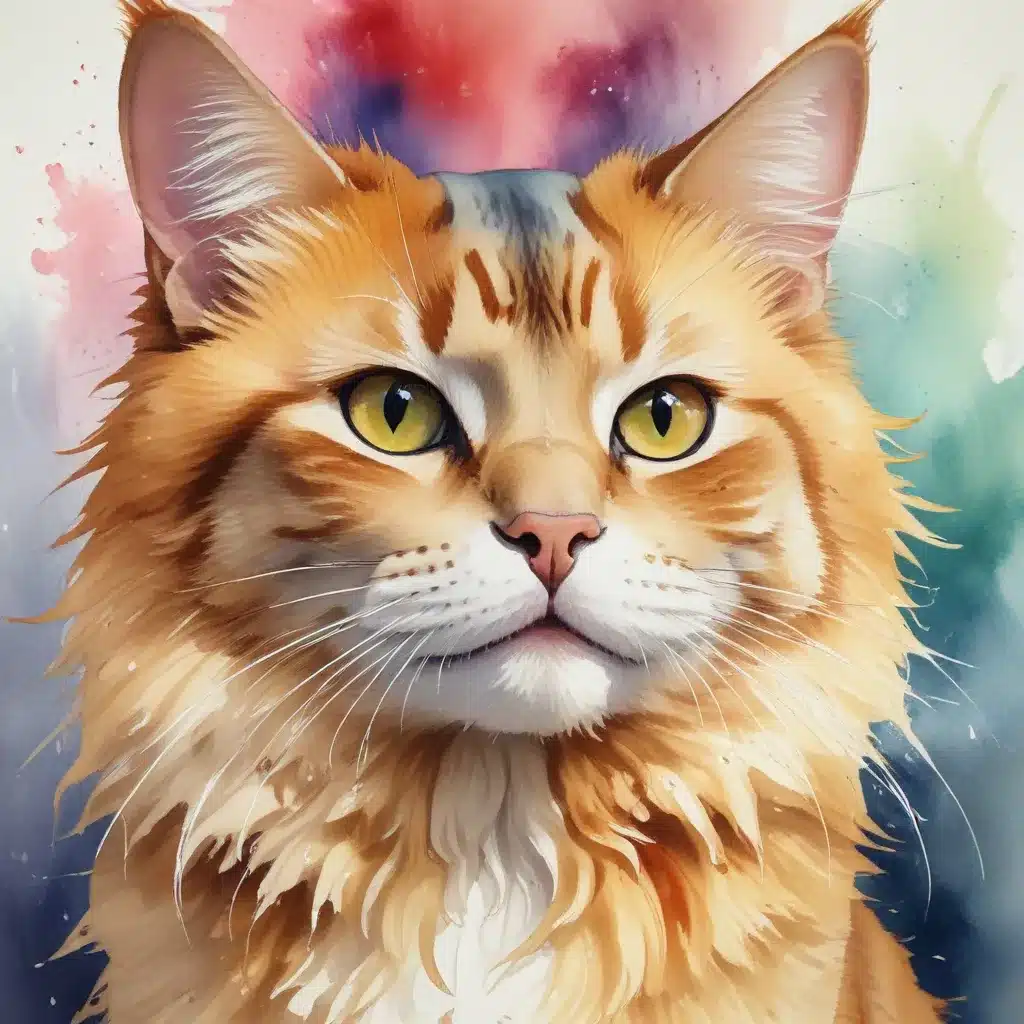 Watercolor Wonders: Bringing Vibrant Movement to Cat Paintings