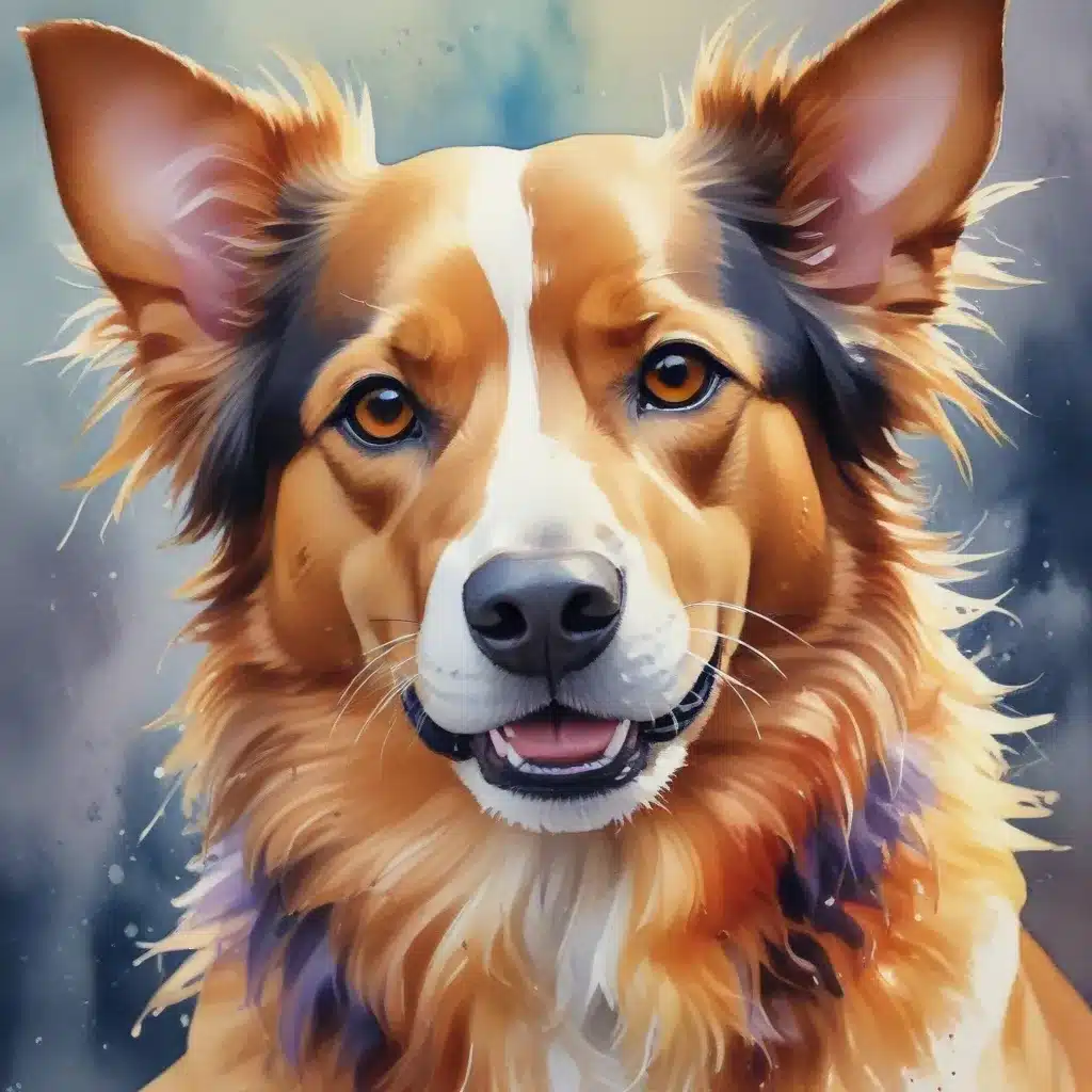 Watercolor Wonders: Bringing Vibrant Movement to Dog Paintings