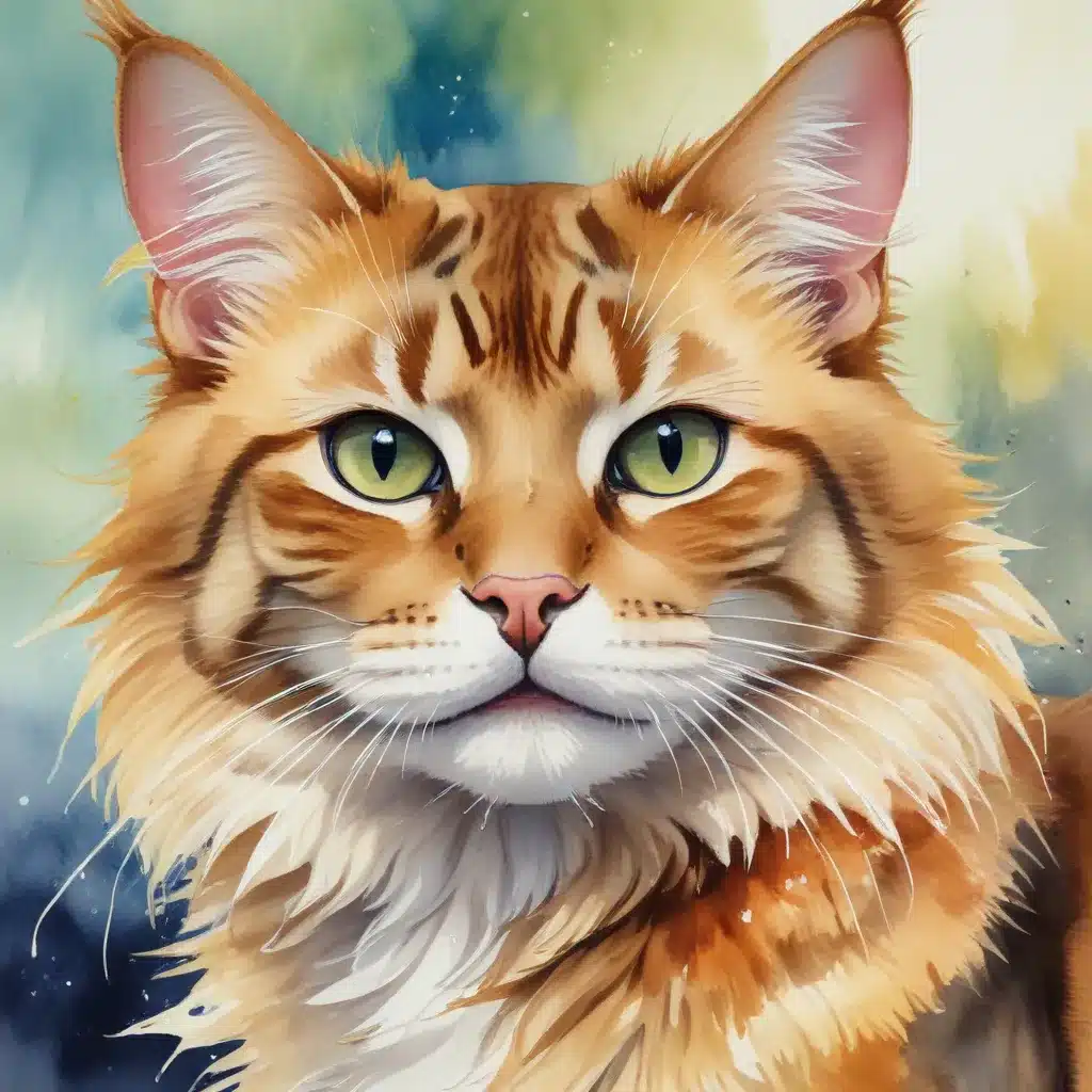 Watercolor Wonders: Bringing Vibrant Movement to Feline Paintings