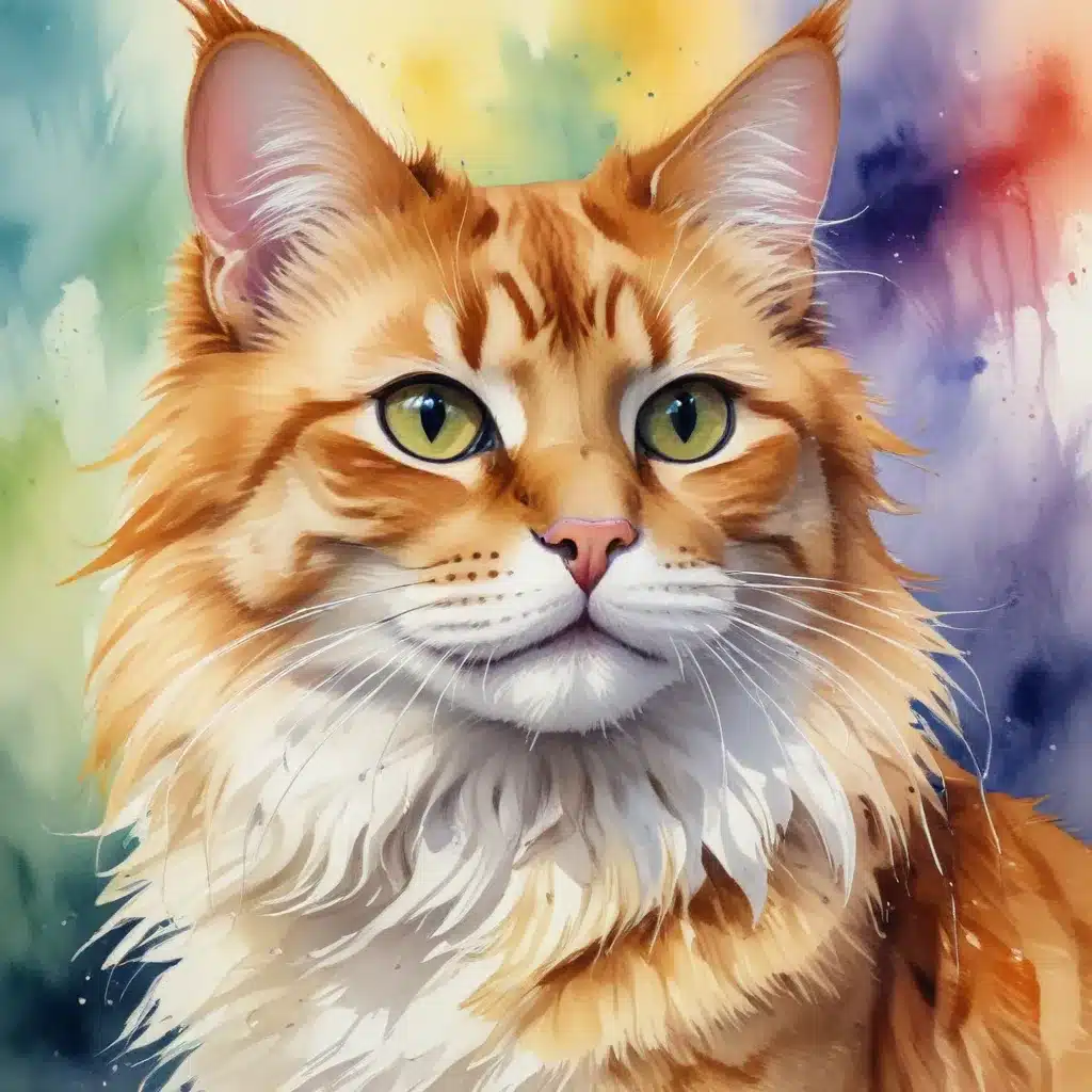 Watercolor Wonders: Vibrant Movement in Feline Paintings