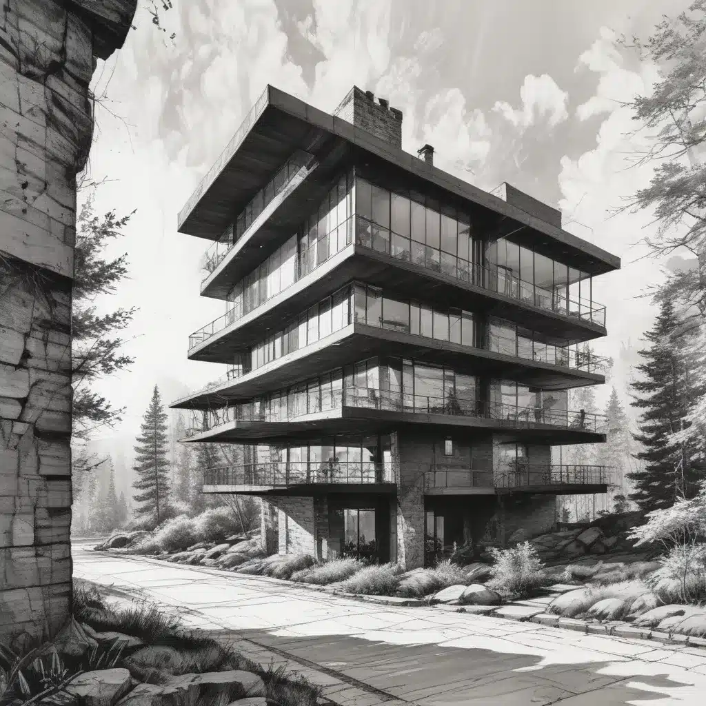 Architectural Sketching: Innovative Strategies for Conveying Atmospheric Perspective in Expressive Pen and Ink