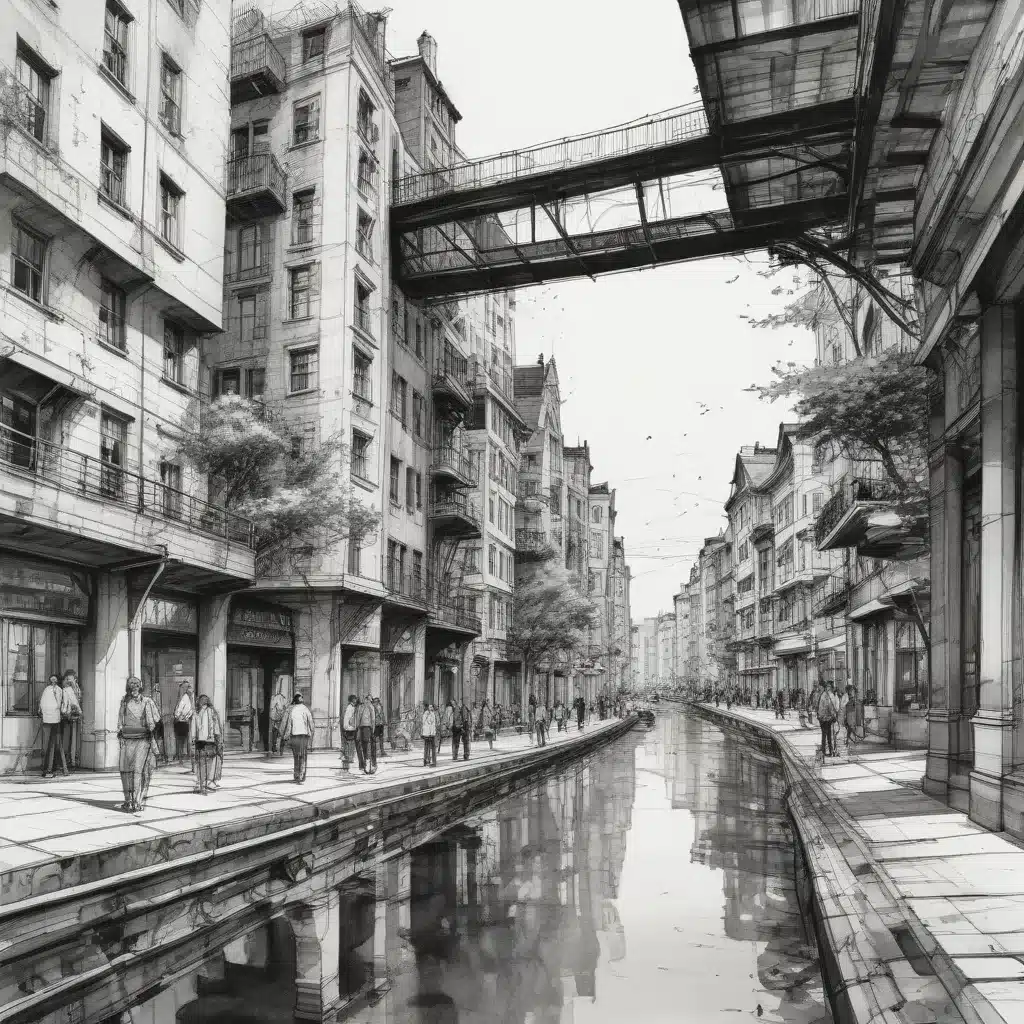 Architectural Sketching: Innovative Strategies for Conveying Atmospheric Perspective in Expressive Pen and Ink Illustration