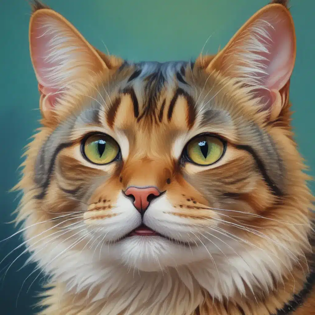Balancing Spontaneity and Control in Vibrant Feline Paintings