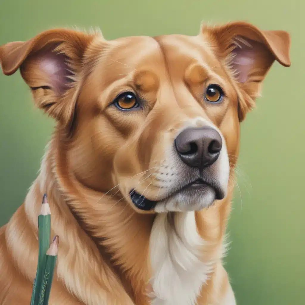Capturing Canine Quirks with Coloured Pencils