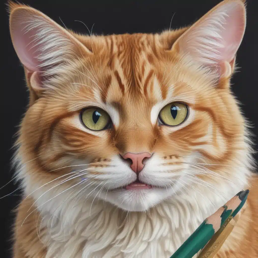Capturing Feline Quirks with Coloured Pencils