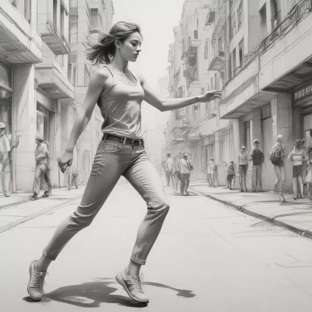Exploring the Rhythm of the Urban Sketch: Dynamic Pencil Techniques for Capturing Movement