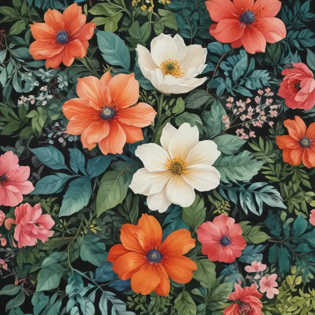 Expressive Botanicals: Balancing Realism and Personal Interpretation in Vibrant Gouache Floral Painting Masterpieces
