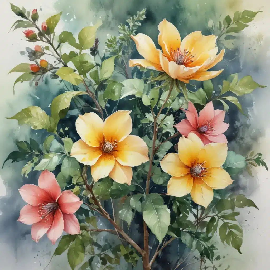 Expressive Botanicals: Balancing Realism and Personal Interpretation in Vibrant Watercolour Paintings