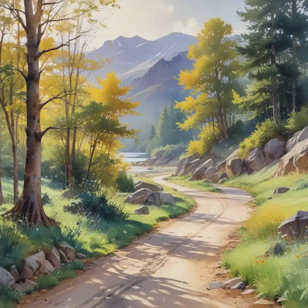 Kinetic Compositions: Mastering the Art of Depicting Movement in Luminous Watercolour Landscape Paintings