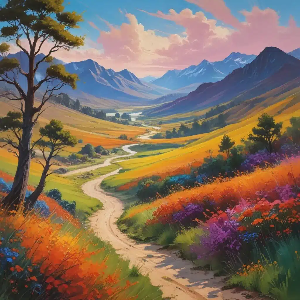 Kinetic Compositions: Mastering the Art of Depicting Movement in Vibrant Acrylic Landscape Painting Techniques