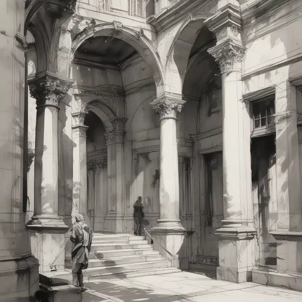 Architectural Sketching: Innovative Strategies for Conveying Dramatic Shadows in Expressive Ink Wash Drawing Studies