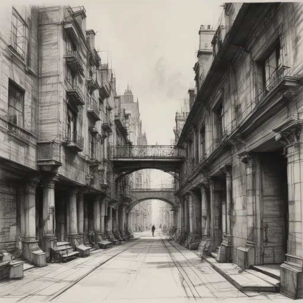 Architectural Sketching: Innovative Techniques for Capturing Atmospheric Perspective in Expressive Charcoal Drawings