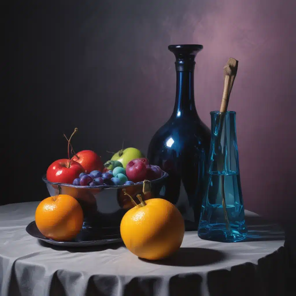 Chromatic Chiaroscuro: Harmonising Colour, Contrast, and Luminosity in Experimental Still Life Painting with Mixed Media Explorations for Gallery
