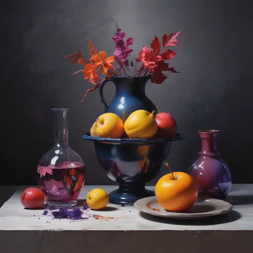 Chromatic Chiaroscuro: Harmonising Colour, Contrast, and Luminosity in Experimental Still Life Painting with Mixed Media Explorations for Gallery Exhibitions