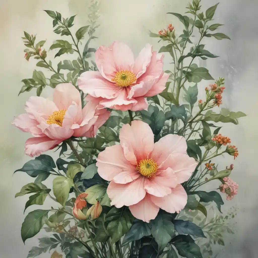 Emotive Botanicals: Balancing Realism and Abstraction in Delicate Floral Watercolour Masterpieces