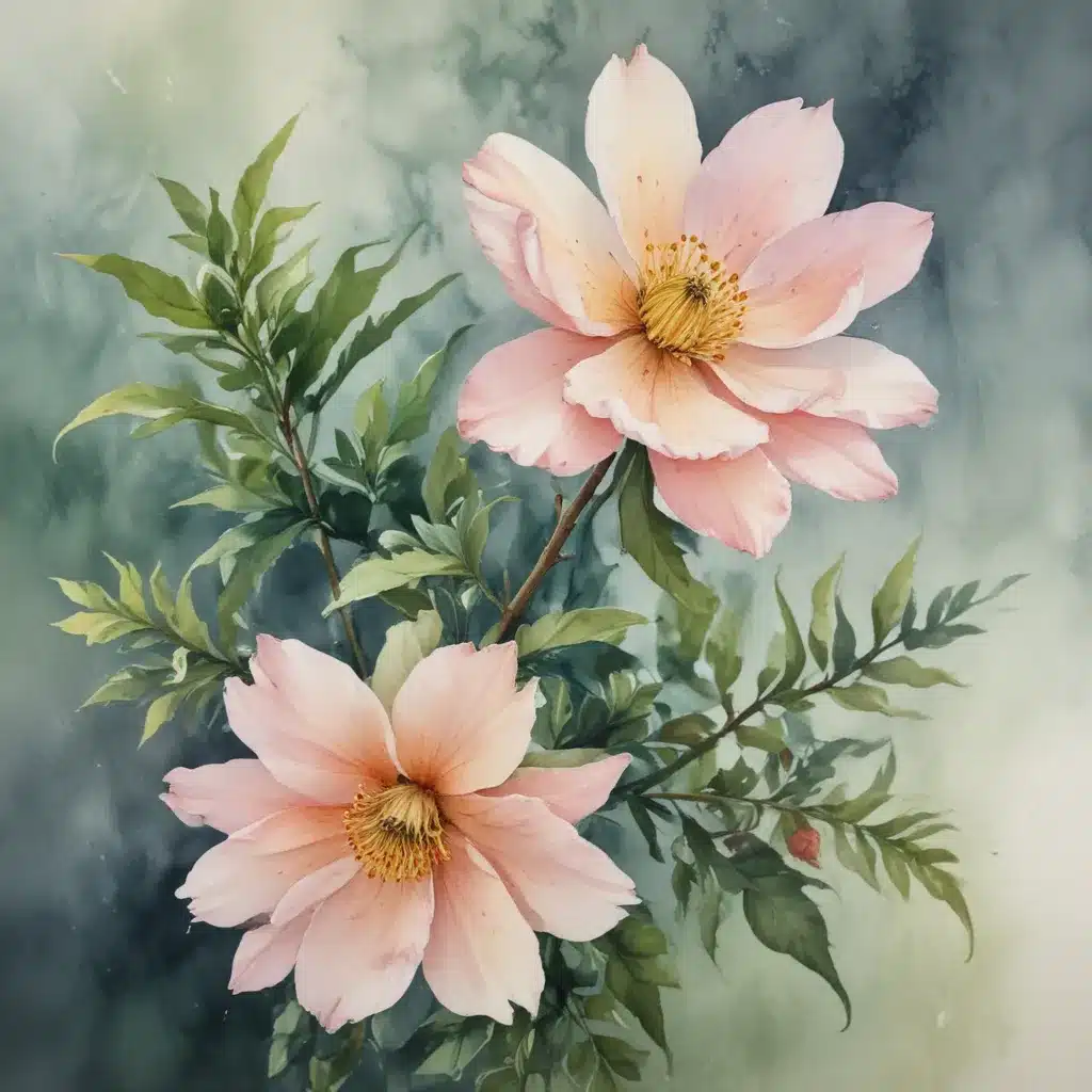 Emotive Botanicals: Balancing Realism and Abstraction in Delicate Floral Watercolour Painting Masterpieces