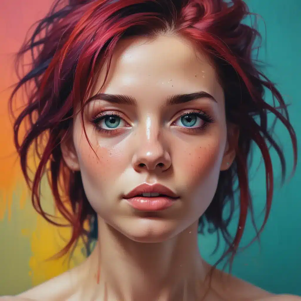Emotive Portraiture: Conveying Emotion through Expressive Colour Palettes in Vibrant Acrylic Paintings