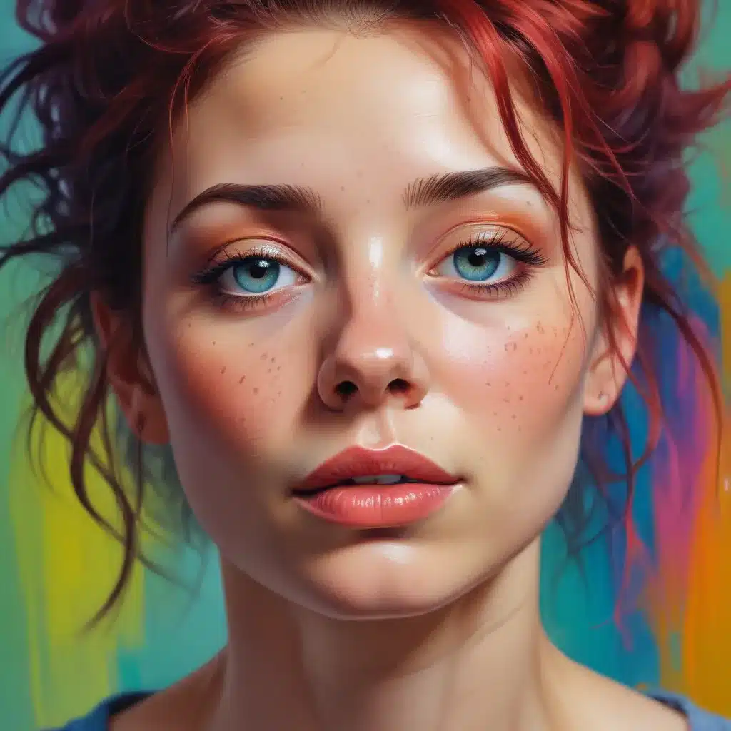 Emotive Portraiture: Conveying Emotion through Expressive Colour Palettes in Vibrant Acrylic Portrait Painting Studies