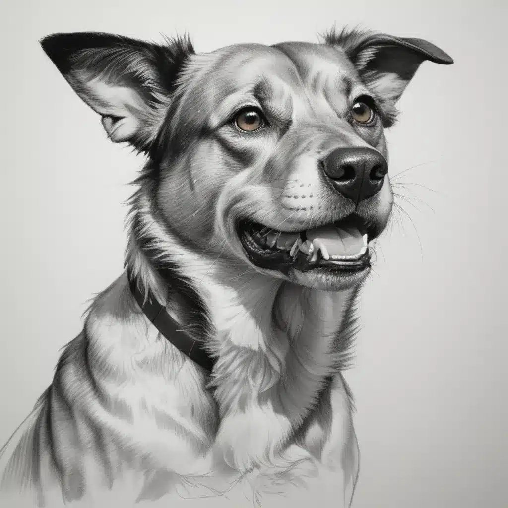 Exploring Gestural Lines and Expressive Marks for Energetic Canine Sketches
