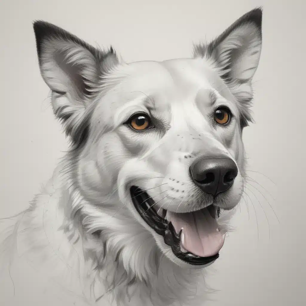 Exploring Gestural Lines and Expressive Marks for Energetic and Lively Canine Sketches
