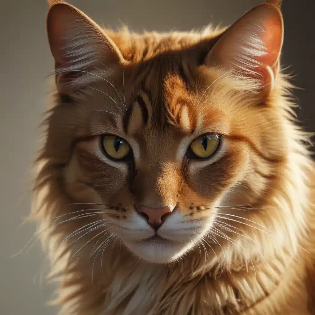 Exploring the Interplay of Light and Shadow in Captivating Feline Artworks