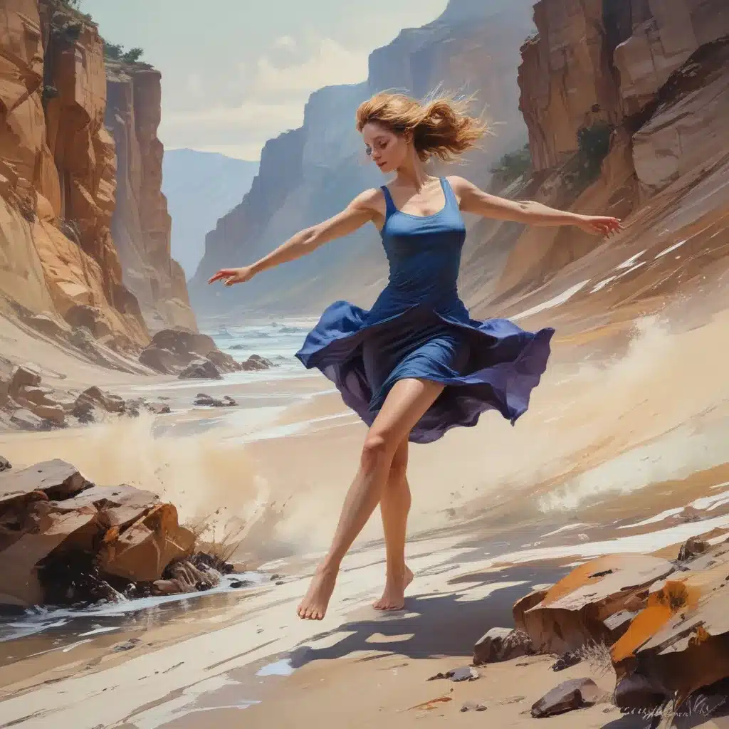 Kinetic Compositions: Mastering the Art of Depicting Movement in Dynamic Mixed Media Landscape Paintings