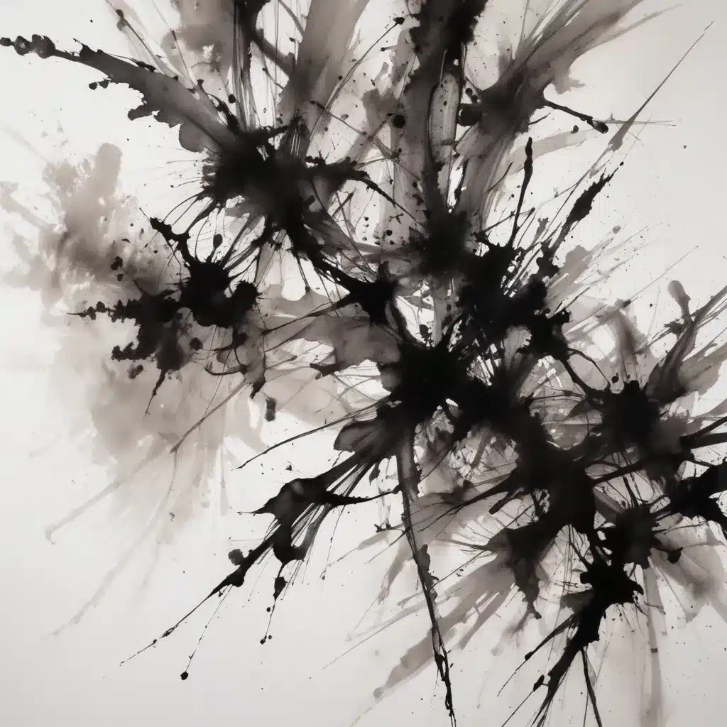 Kinetic Compositions: Mastering the Art of Depicting Movement in Expressive Abstract Ink Wash Paintings