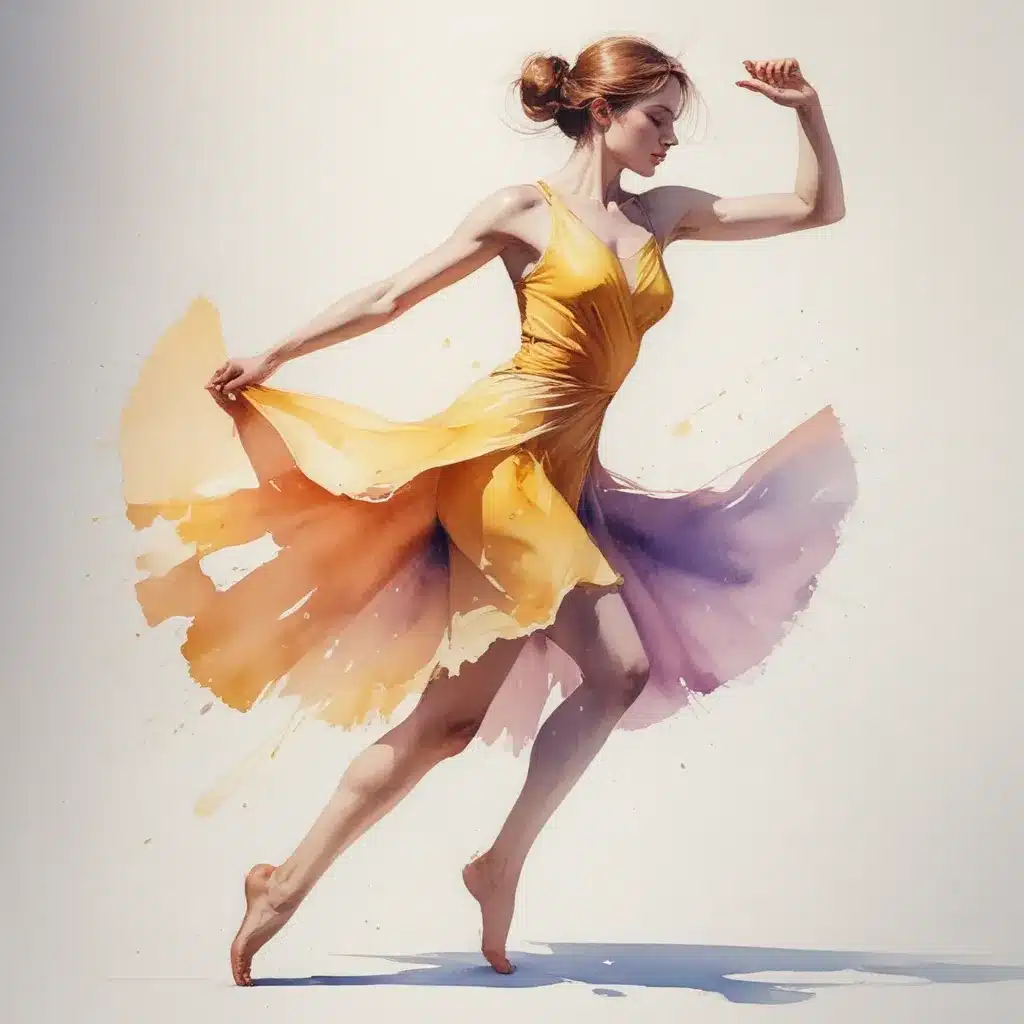 Kinetic Compositions: Mastering the Art of Depicting Movement in Luminous Watercolour Figure Illustration Masterpieces