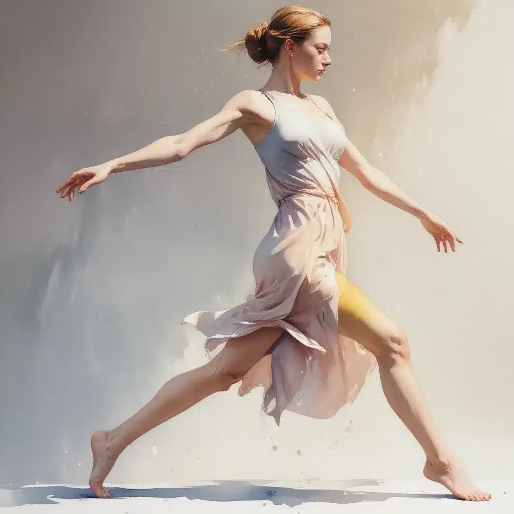 Kinetic Compositions: Mastering the Art of Depicting Movement in Luminous Watercolour Figure Illustration Studies