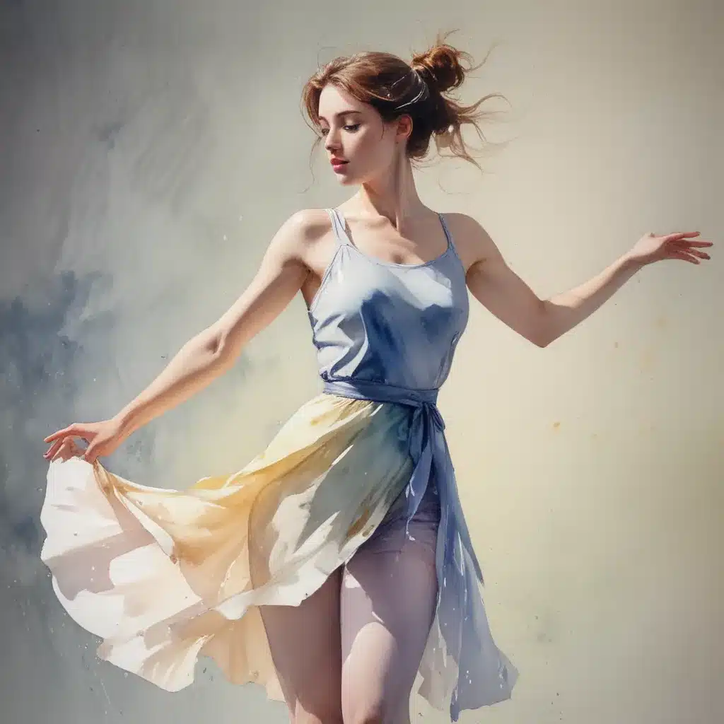 Kinetic Compositions: Mastering the Art of Depicting Movement in Luminous Watercolour Figure Studies