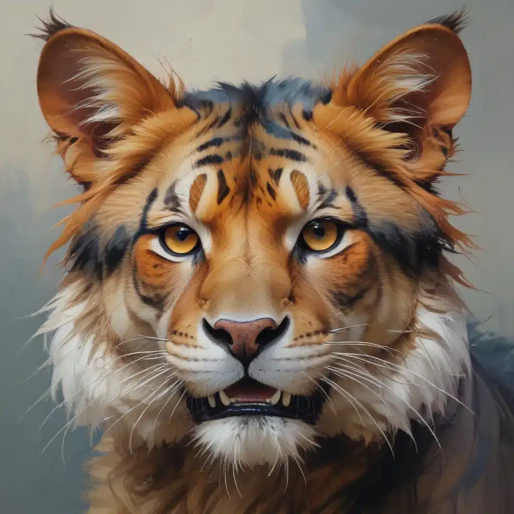 Mastering Gestural Abstraction: Energetic Brushwork for Dynamic Animal Paintings