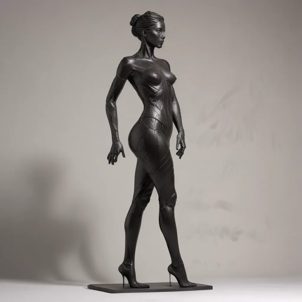 Sculptural Silhouettes: Dynamic Figure Drawing with Light and Shadow in Mixed Media