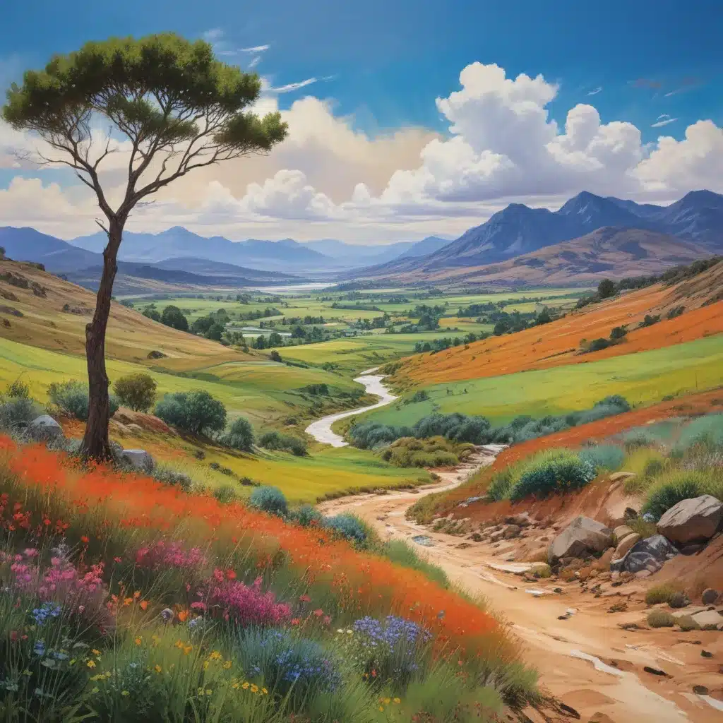 Unconventional Perspectives: Innovative Approaches to Landscape Painting in Vibrant Mixed Media Artworks
