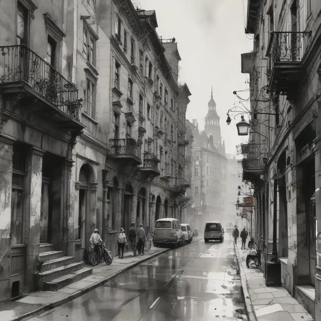 Unconventional Perspectives: Innovative Approaches to Urban Sketch Composition in Expressive Ink Wash