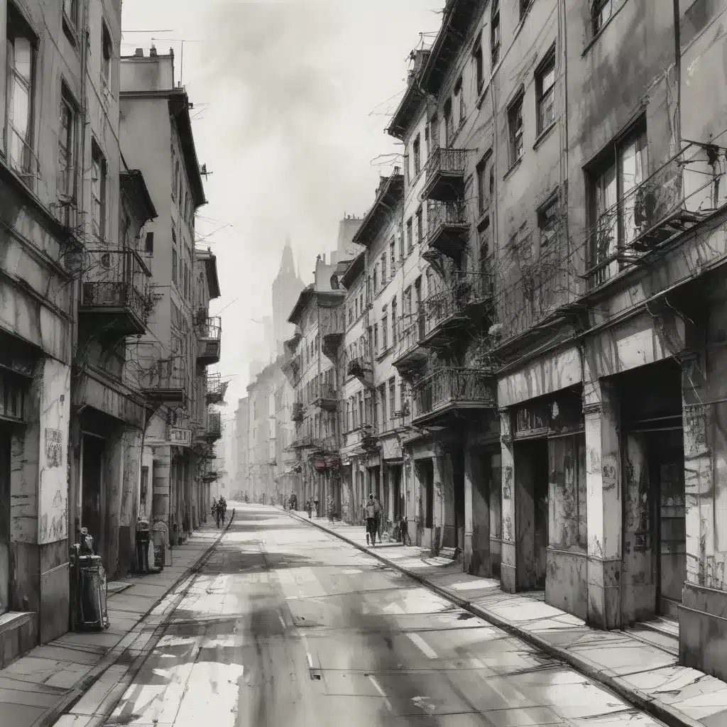 Unconventional Perspectives: Innovative Approaches to Urban Sketch Composition in Expressive Ink Wash Drawings